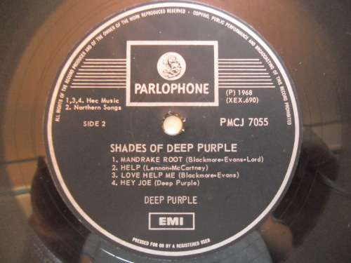 RARE!!! DEEP PURPLE - SHADES OF DEEP PURPLE VINYL,LP, RECORD
